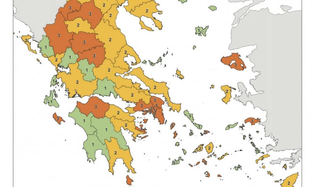 Κορονοϊός: Από αύριο τίθεται σε ισχύ ο χάρτης υγειονομικής ασφάλειας